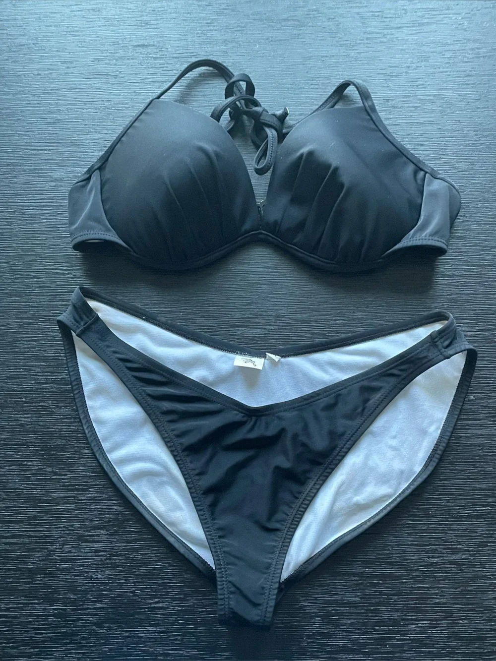 Lady M Black Pageant Competition Bodybuilding Bikini size medium